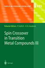 Spin Crossover In Transition Metal Compounds Iii 1st Edition P Gütlich
