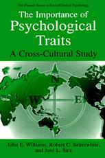 The Importance Of Psychological Traits A Crosscultural Study 1st Edition John E Williams