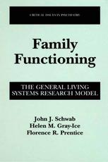 Family Functioning The General Living Systems Research Model 1st Edition John J Schwab