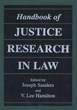 Handbook Of Justice Research In Law 1st Edition Joseph Sanders