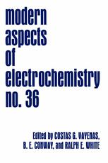 Modern Aspects Of Electrochemistry No 36 1st Edition P K Babu