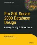 Pro Sql Server 2000 Database Design Building Quality Oltp Databases 1st Edition Louis Davidson Auth