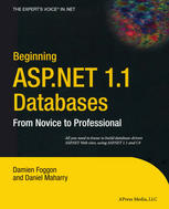 Beginning Aspnet 11 Databases From Novice To Professional Damien Foggon