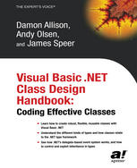 Visual Basic Net Class Design Handbook Coding Effective Classes 1st Edition Damon Allison