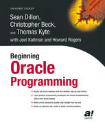 Beginning Oracle Programming 1st Edition Sean Dillon Christopher Beck