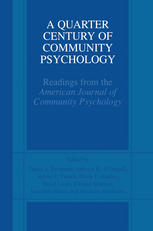 A Quarter Century Of Community Psychology Readings From The American Journal Of Community Psychology 1st Edition Tracey A Revenson