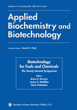 Twentysecond Symposium On Biotechnology For Fuels And Chemicals 1st Edition Charles E Wyman Auth