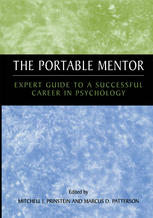 The Portable Mentor Expert Guide To A Successful Career In Psychology 1st Edition Steven C Hayes