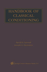 Handbook Of Classical Conditioning 1st Edition David G Lavond
