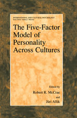 The Fivefactor Model Of Personality Across Cultures 1st Edition Robert R Mccrae