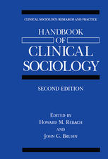 Handbook Of Clinical Sociology 2nd Edition Howard M Rebach John G Bruhn Auth
