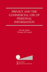 Privacy And The Commercial Use Of Personal Information 1st Edition Paul H Rubin