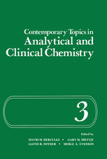 Contemporary Topics In Analytical And Clinical Chemistry Volume 3 1st Edition David Hercules