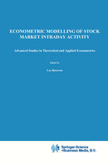 Econometric Modelling Of Stock Market Intraday Activity 1st Edition Luc Bauwens
