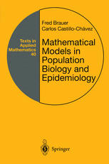 Mathematical Models In Population Biology And Epidemiology 1st Edition Fred Brauer