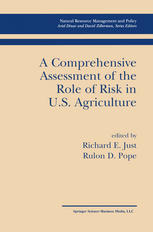 A Comprehensive Assessment Of The Role Of Risk In Us Agriculture 1st Edition Jack Meyer Auth