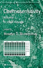 Chemosensitivity Volume 1 In Vitro Assays 1st Edition Rosalyn D Blumenthal Auth