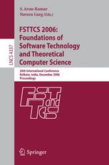 Fsttcs 2006 Foundations Of Software Technology And Theoretical Computer Science 26th International Conference Kolkata India December 1315 2006 Proceedings 1st Edition Grard Boudol Auth