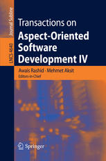 Transactions On Aspectoriented Software Development Iv 1st Edition Joo Arajo