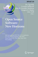 Open Source Software New Horizons 6th International Ifip Wg 213 Conference On Open Source Systems Oss 2010 Notre Dame In Usa May 30 June 2 2010 Proceedings 1st Edition Claudio A Ardagna