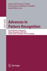 Advances In Pattern Recognition Second Mexican Conference On Pattern Recognition Mcpr 2010 Puebla Mexico September 2729 2010 Proceedings 1st Edition Pavel Herreradomnguez