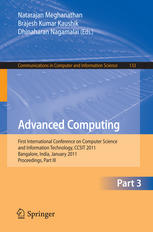 Advanced Computing First International Conference On Computer Science And Information Technology Ccsit 2011 Bangalore India January 24 2011 Proceedings Part Iii 1st Edition Aravinthan Parthibarajan