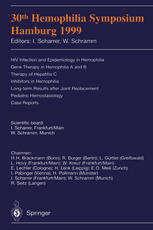 30th Hemophilia Symposium Hamburg 1999 1st Edition W Schramm