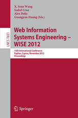 Web Information Systems Engineering Wise 2012 13th International Conference Paphos Cyprus November 2830 2012 Proceedings 1st Edition Simon Jonassen