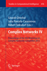 Complex Networks Iv Proceedings Of The 4th Workshop On Complex Networks Complenet 2013 1st Edition Nicolas Dugu