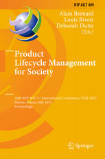 Product Lifecycle Management For Society 10th Ifip Wg 51 International Conference Plm 2013 Nantes France July 610 2013 Proceedings 1st Edition Shuichi Fukuda Auth