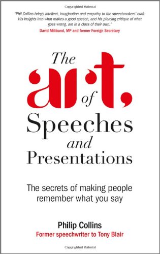 The Art Of Speeches And Presentations The Secrets Of Making People Remember What You Say 1st Edition Philip Collins