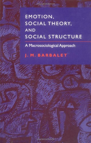 Emotion Social Theory And Social Structure A Macrosociological Approach 1st Edition J M Barbalet