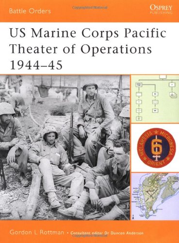 Us Marine Corps Pacific Theater Of Operations 194445 First Edition Gordon Rottman