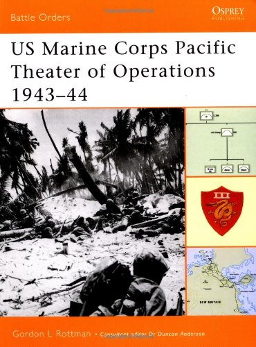 Us Marine Corps Pacific Theater Of Operations 194344 First Edition Gordon Rottman