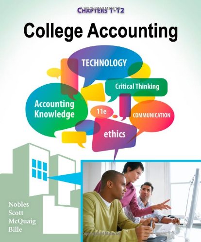 College Accounting Chapters 112 11th Edition Tracie L Nobles