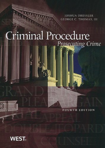 Criminal Procedure Fourth Edition 4th Edition Joshua Dressler