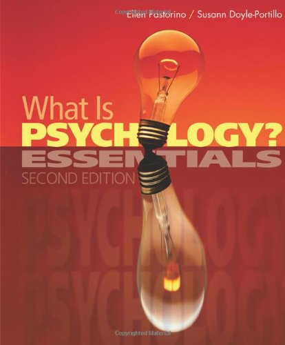 What Is Psychology Essentials 2nd Edition Ellen E Pastorino
