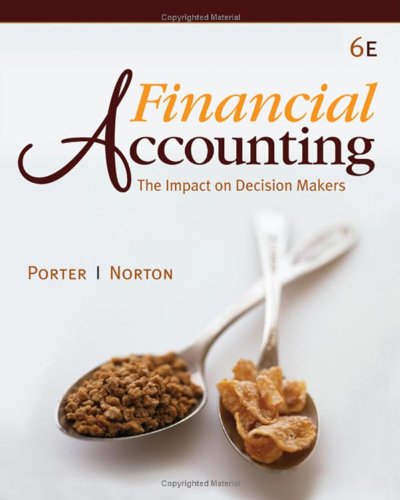 Financial Accounting The Impact On Decision Makers 6th Edition Gary A Porter