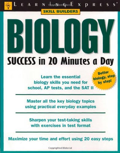 Biology Success In 20 Minutes A Day Learningexpress Editors