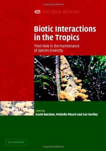 Biotic Interactions In The Tropics Their Role In The Maintenance Of Species Diversity David Burslem