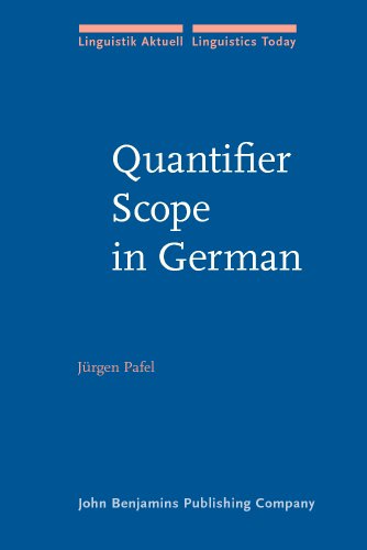 Quantifier Scope In German Dr Jürgen Pafel