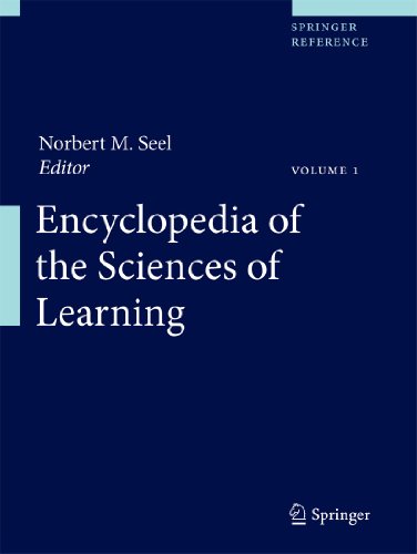 Encyclopedia Of The Sciences Of Learning 2012th Edition Norbert M Seel