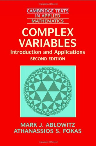 Complex Variables Introduction And Applications 2nd Edition Mark J Ablowitz