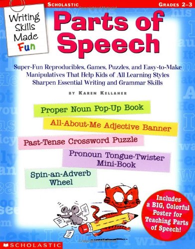 Writing Skills Made Fun Parts Of Speech Grades 23 With Poster Pappstr Karen Kellaher