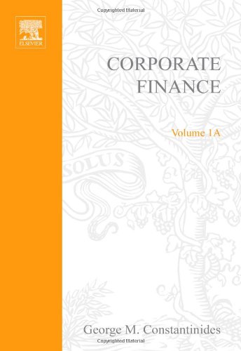Corporate Finance 1st Edition Gm Constantinides M Harris And Rm Stulz Eds