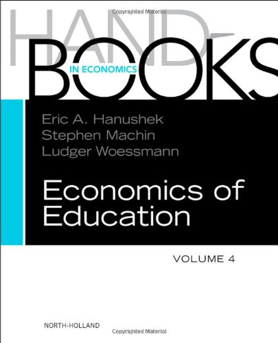 Handbook Of The Economics Of Education 4 1st Edition Eric A Hanushek