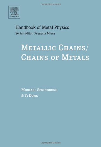 Metallic Chainschains Of Metals 1st Edition Michael Springborg And Yi Dong Eds