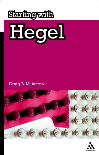 Starting With Hegel 1st Edition Craig B Matarrese