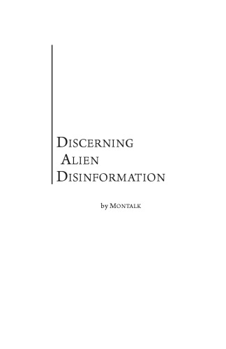 Discerning Alien Disinformation Thomas Minderle