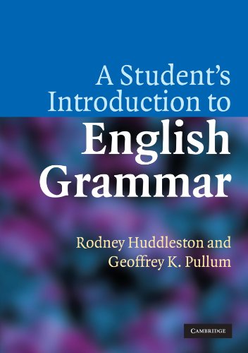 A Students Introduction To English Grammar Rodney Huddleston